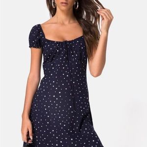 LIKE NEW MOTEL ROCKS NAVY STAR DRESS